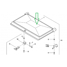 Кришка бункера добрив Optima Kverneland AC821781 (АС821781)